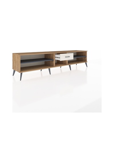 Hyperion Tv Ünitesi 2 Raflı Tek Çekmeceli 220x44x51 Çam-antrasit/aytaşı Antrasıt/aytası - Atlas Çam Hyperion Tv Ünitesi 2 Raflı Tek Çekmeceli 220x44x51 Çam-antrasit/aytaşı Antrasıt/aytası - Atlas Çam