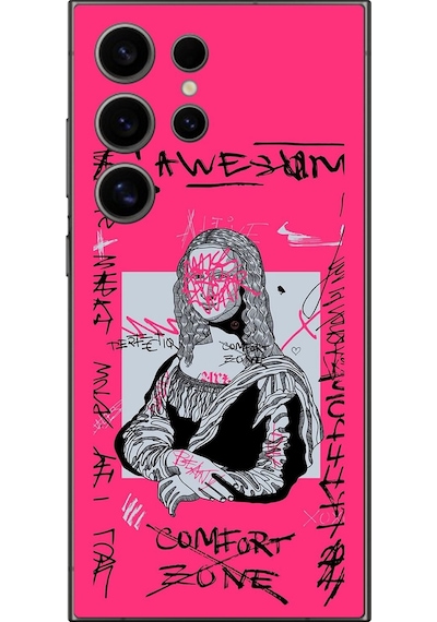Samsung Galaxy S24 Ultra Uyumlu Şeffaf Kılıf Graffiti 1 Tasarımlı
