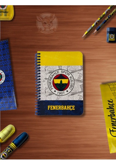 Fb Fenerbahçe Taraftar Not Defteri 72 Yaprak Çizgili Ödev Defteri Sarı