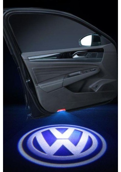 Araç Kapı Altı Logo Volkswagen Işığı 2 Li Set Led Kapı Karşılama Lambası Sensörlü Oto Aksesuar