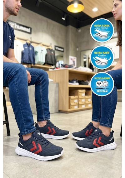 Hummel Lacivert Fileli Hafif Esnek Unisex Spor Ayakkabı 900887 Hml Nency Iı