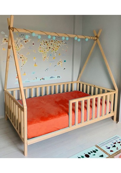 Babykinder Baby Kinder Kızıldereli Doğal Montessori Bebek & Çocuk Karyolası