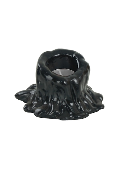 Mumluk Şamdan Tealight Mum Uyumlu Küçük Erimiş Mum Model - Siyah