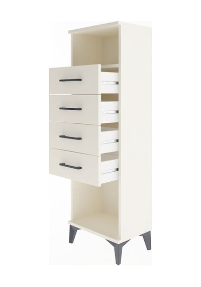 Arges Dolap Tek Raflı 4 Çekmeceli 44x30x134 Aytaşı-aytaşı Aytaşı