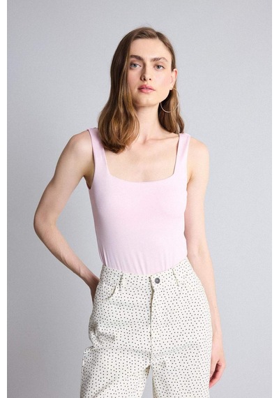 Defacto Kare Yaka Bodysuit H3888ax26smpn633 Pembe-pn633