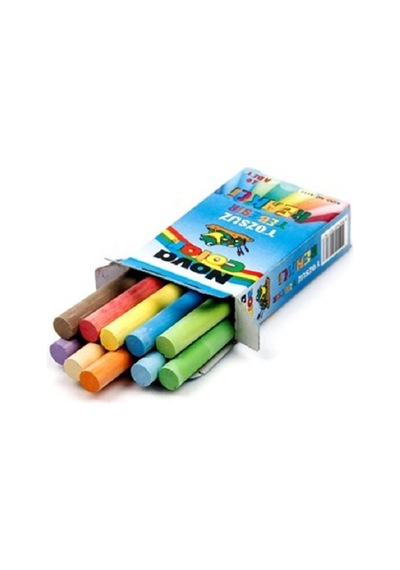 Nova Color Renkli Tozsuz Tebeşir 10'Lu Paket