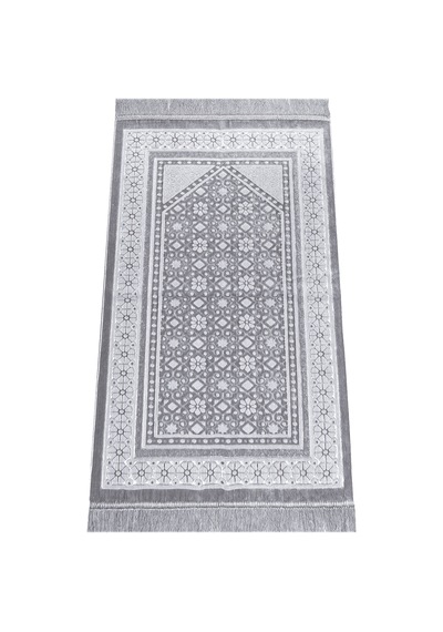Kadife Seccade İnci Velvet Pearl - Gri Gri