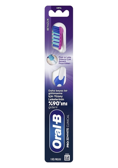 Oral-b Pro-3d White Clinical Beyazlık Diş Fırçası Orta - 7 Adet Tarı