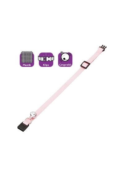 Karlie Boyun Tasma Çıng. 30 CM Toz Pembe