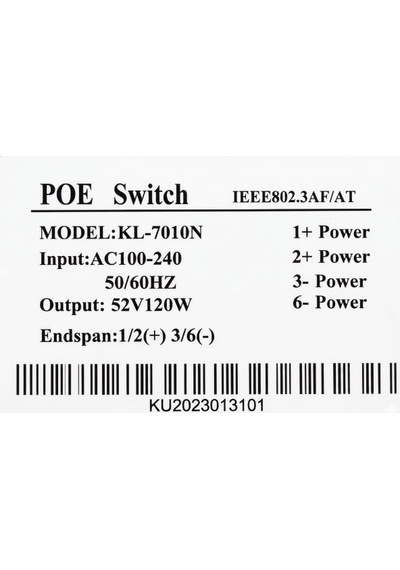 Ku-7010n 10 Port Poe Switch Güvenilir Ve Ekonomik Ağ Çözümü