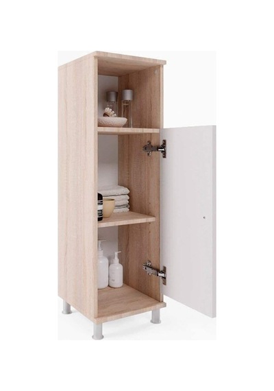 Tek Kapaklı 3 Raflı Banyo Dolabı Havlu Dolabı Sabunluk Kiler Dolabı Erzak Dolabı Çamaşır Dolabı Meşe Çok Renkli Tek Kapaklı 3 Raflı Banyo Dolabı Havlu Dolabı Sabunluk Kiler Dolabı Erzak Dolabı Çamaşır Dolabı Meşe Çok Renkli