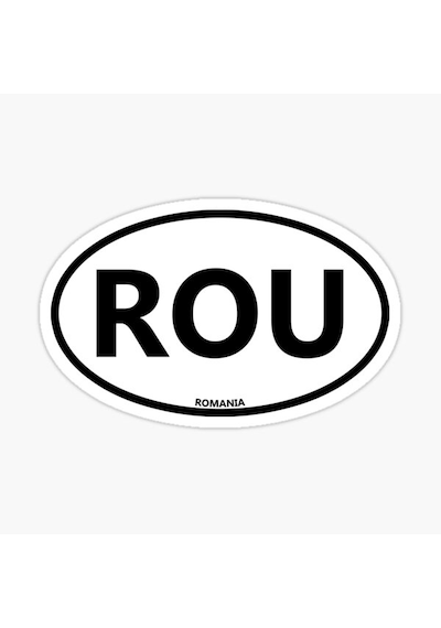 Romanya Çıkartması Araba Tampon Sticker Etiket 13cm