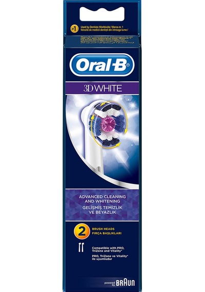 Oral-B 3D White Elektrikli Diş Fırçası Yedek Başlığı 2'li
