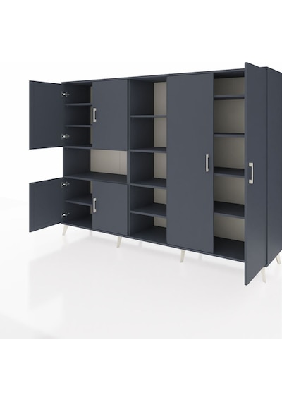 Hyperion Dolap 13 Raflı 6 Kapaklı 220x44x163 Antrasit-antrasit Antrasit-antrasit Hyperion Dolap 13 Raflı 6 Kapaklı 220x44x163 Antrasit-antrasit Antrasit-antrasit