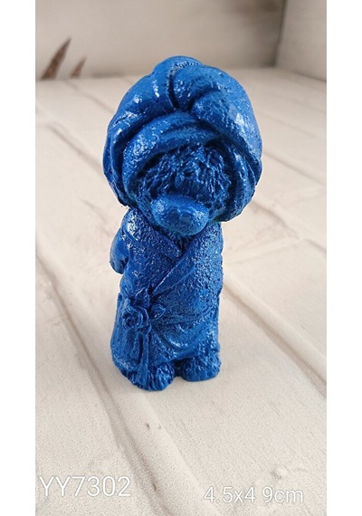 Yy7302 Boynuzlu Köpek Biblo Silikon Kalıp