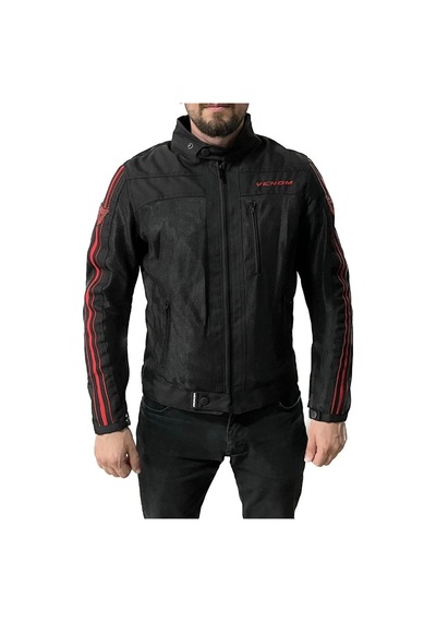 Venom Motosiklet Montu Compas Siyah Full Koruma Motorcu Mont