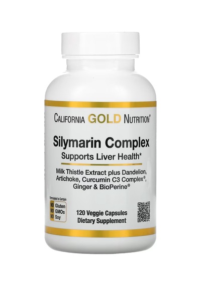 California Gold Nutrition Silymarin Milk Thistle Liv52 120 Caps