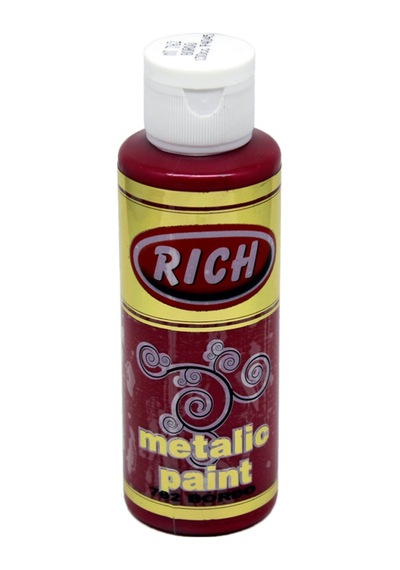 Rıch Metalik Akrilik Boya 120 Cc Bordo