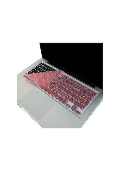 Apple Uyumlu MacBook Air Pro Klavye Koruyucu Türkçe Q Silikon Ultra İnce Eski Usb Hdmı Model Pembe Altın