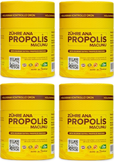 Zühre Ana Propolis Macunu Beta Glukan ve Ginseng Katkılı 4 x 240 ML