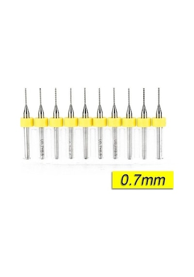 10 Adet 0.7mm Tungsten Karbür Delme Pcb Matkap Ucu