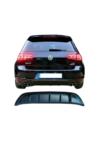 Volkswagen Golf 7 (2012-2016) Arka Tampon Eki - Difüzör (Plastik)