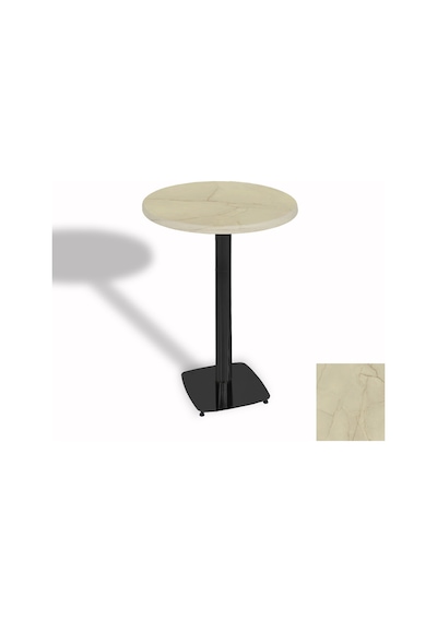 Bistro Masa Tokyo Esb - Werzalit, Wermodin Ve Allzalit Tabla 70 Cm Çap - Golden Marble Çok Renkli
