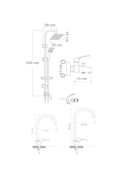 Armour Armatür Siyah Banyo Batarya Seti Siyah Duş Seti Siyah Banyo Batarya Seti Siyah Lavabo Ve Mutfak Bataryası Siyah,stlla01222 Sku: Smgstke00b0353c4