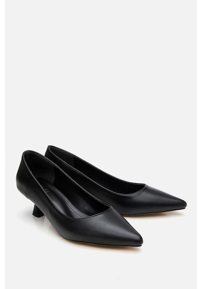 Yaya By Hotiç Yaya Kadın Siyah Kısa Topuklu Stiletto Siyah