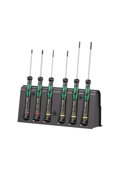 Wera Elektronikçi Tornavida Seti 2035/6 A + Raf, 6 Parça, 0511815