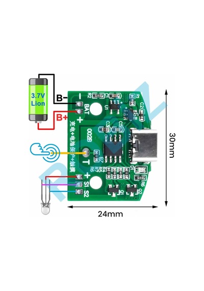 Alkatronik Type C Usb Masa Lamba Dokunmatik Led Dimmer Gece Lambası 3.7v Lion Lityum Pil Şarj 8w Parlaklık Kont Çok Renkli