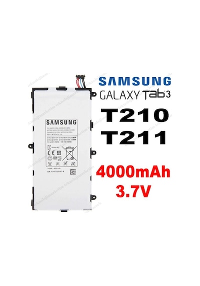 Samsung Galaxy Uyumlu Tab 3 Sm-t210 Batarya Pil Nx