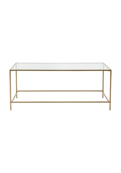 Flores Gold Metal Orta Sehpa