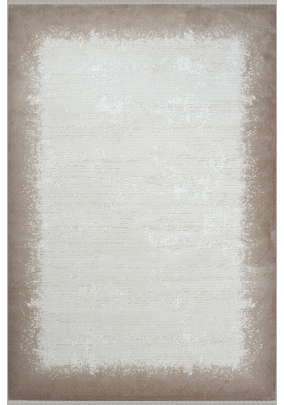 Hoom Rugs Vizyon 3505 Krem Kahverengi Çerçeveli Akrilik Halı Krem - Kahverengi