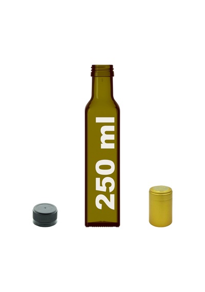 Afracam Maraska Yeşil 250 ML Cam Şişe Kapak Kapüşon
