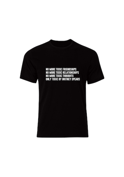 Toxıc Baskılı Tshirt SIYAH