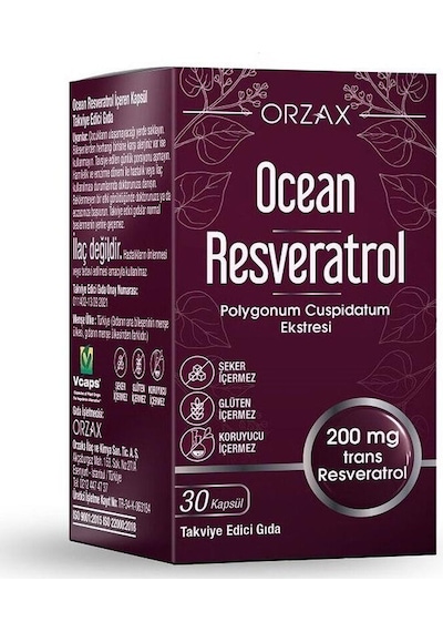Orzax Ocean Resveratrol Takviye Edici Gıda 30 Kapsül