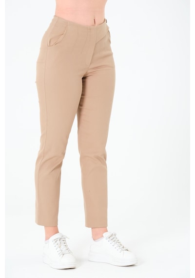 Sortie Collection Tek Düğmeli Gabardin Pantalon Bej