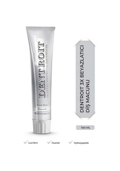 Dentroit 3x Ekstra Beyazlatıcı Diş Macunu 100 Ml