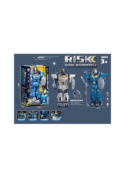 Işıklı Müzikli Roket Atan Robot