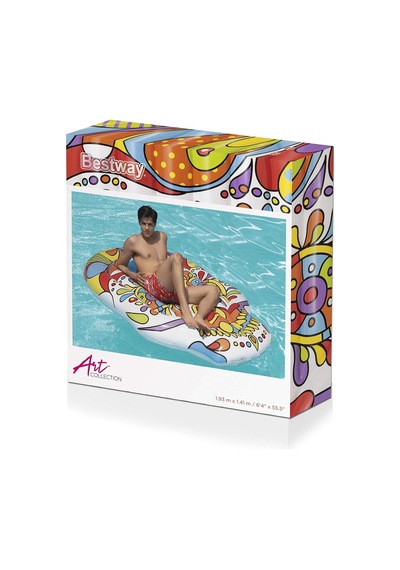 Bestway Inflatable Island Mexican Skull Fiesta Skull 193 X 141 Cm Çok Renkli
