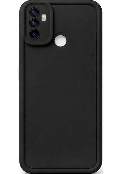 Oppo A53 4g Uyumlu Kamera Çıkıntılı Mat Silikon Telefon Kılıfı Siyah