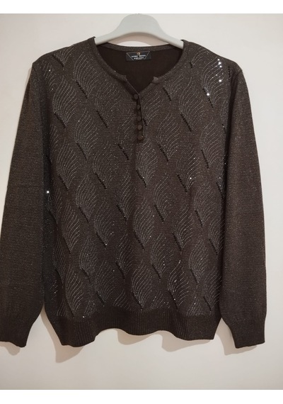 Anne Moda Ankara Üstün Kalite, Standart Beden, Kapri Kollu, Pamuk-akrilik Karışımı, Şık, Triko Kazak/bluz Koyu Kahverengi Anne Moda Ankara Üstün Kalite, Standart Beden, Kapri Kollu, Pamuk-akrilik Karışımı, Şık, Triko Kazak/bluz Koyu Kahverengi