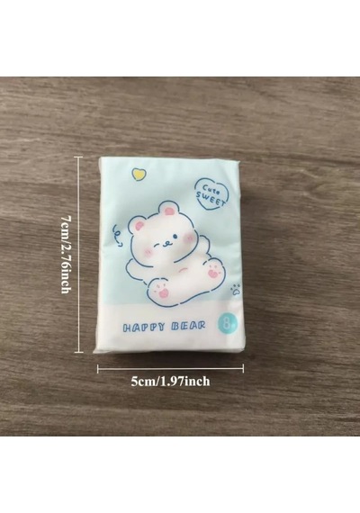 Sevimli Figürlü Çocuk Mendili 9'lu Paket Renkli