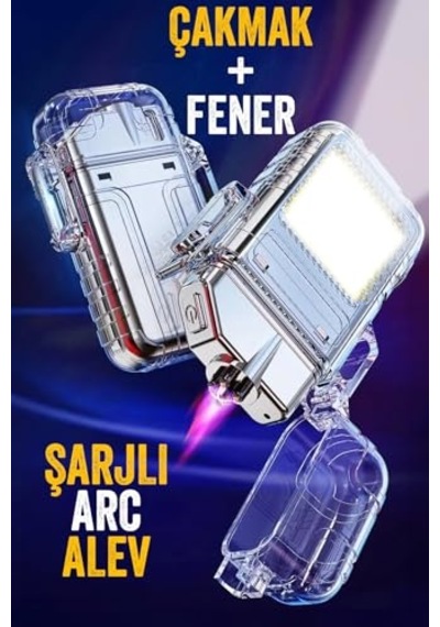 Ark Alevli 800 Lümen Güçlü Çakmaklı Kamp Işığı Anahtarlık Taşınabilir Type-c 6888 Genel