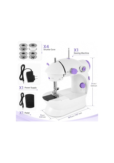 Mini Dikiş Makinesi, Portatif Kolay Kullanım Ve Taşıma, Pedallı Tasarım, Ayarlanabilir Hız Ayarı, Kıyafet Elbise Dikimi, Yeni Başlayanlar Ve Yetişkinler İçin Uygun Taşınabilir Dikiş Makinesi Mini Dikiş Makinesi, Portatif Kolay Kullanım Ve Taşıma, Pedallı Tasarım, Ayarlanabilir Hız Ayarı, Kıyafet Elbise Dikimi, Yeni Başlayanlar Ve Yetişkinler İçin Uygun Taşınabilir Dikiş Makinesi