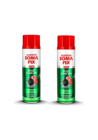 Somafix S35 Fren Balata ve Genel Amaçlı Temizleme Spreyi 500ml X2