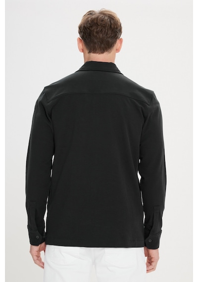AC&Co / Altınyıldız Classics Erkek Syh Standart Fit Normal Kesim Gömlek Yaka Pamuklu Esnek Mont Syh Siyah AC&Co / Altınyıldız Classics Erkek Syh Standart Fit Normal Kesim Gömlek Yaka Pamuklu Esnek Mont Syh Siyah