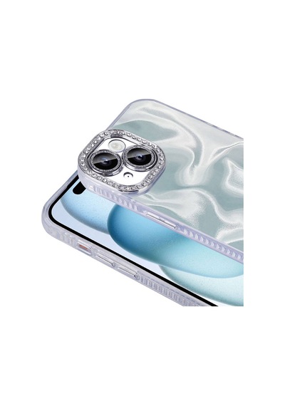 Apple İphone 13 / 14 Uyumlu Kılıf Airbagli Parlak Taş Detay Tasarımlı Hatreds Esila Kapak