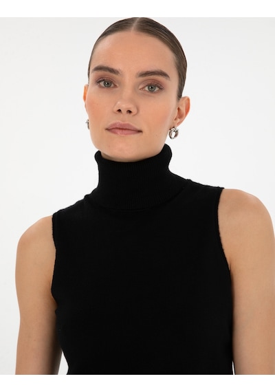 Pierre Cardin Kadın Siyah Kazak /triko 50316336-vr046 Siyah